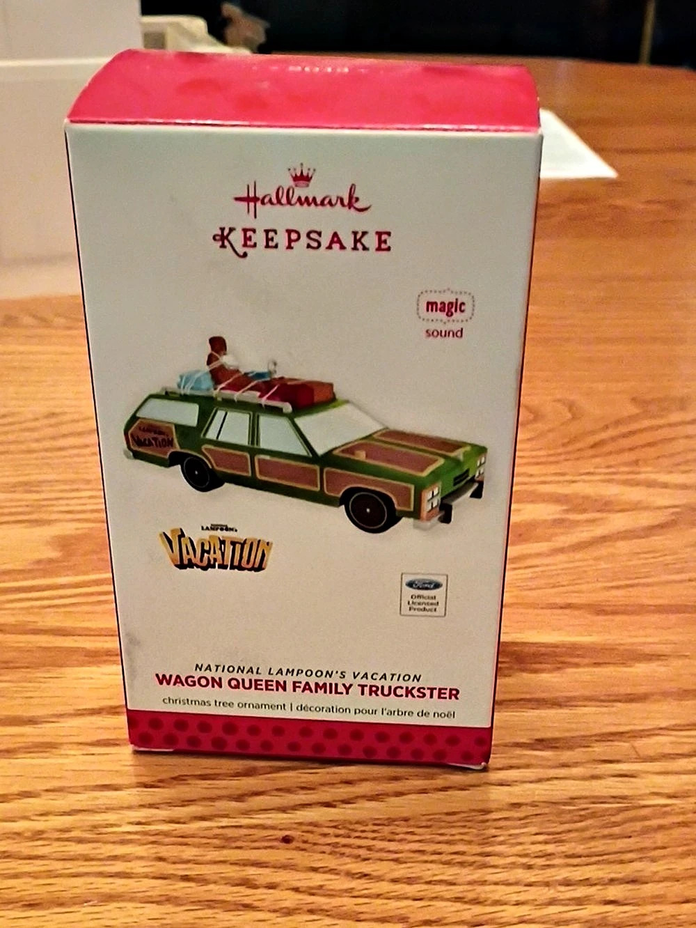 Hallmark Wagon Queen Family Truckster Ornament Green & Red